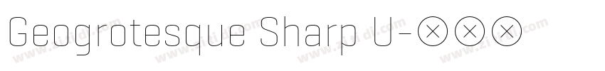 Geogrotesque Sharp U字体转换